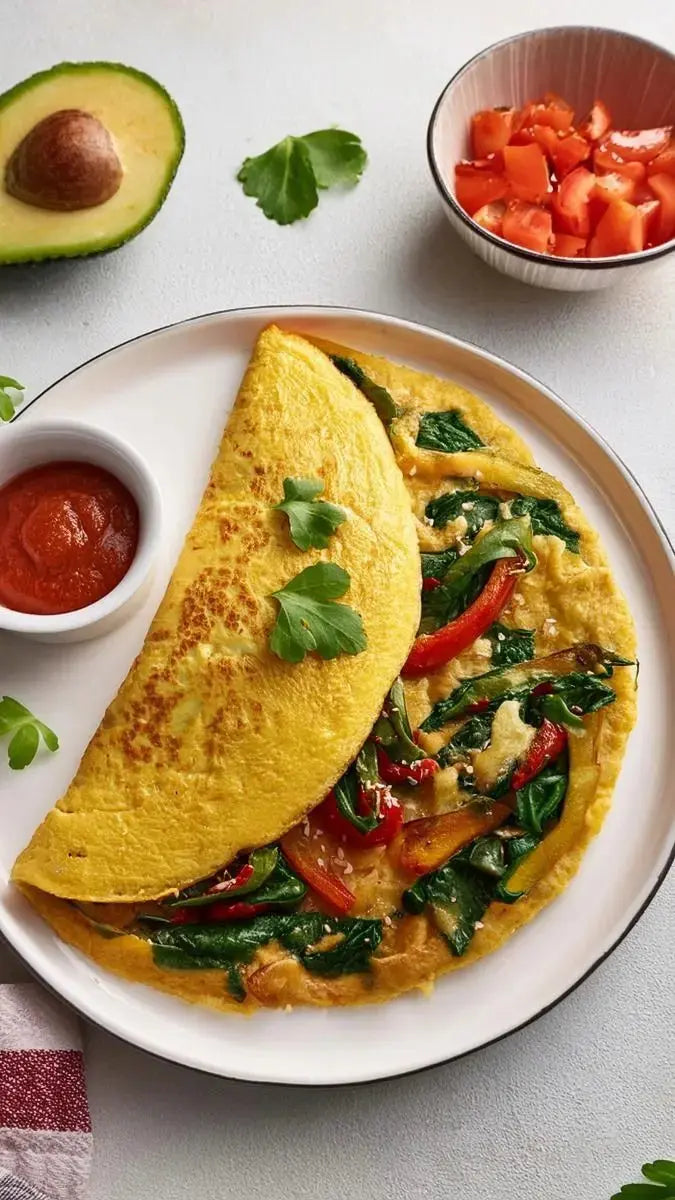 Chickpea Protein Omelette (Vegan) - Fitta Bite